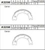 TOYOT 4654036030 Brake Shoe Set